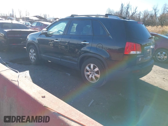 2012 Kia Sorento LX with VIN 5XYKT4A67CG231633, listed as a IAAI auction lot 41210382 with 217,055 mi miles. Bid and sale history available at carsss.com. Image 3.