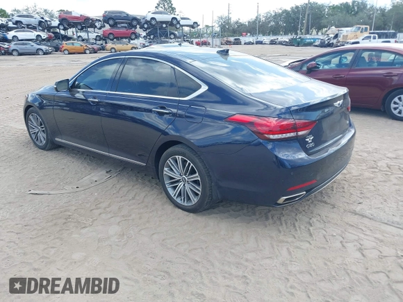 2019 Genesis G80 3.8L with VIN KMHGN4JE1KU299376, listed as a IAAI auction lot 41524733 with 7,659 mi miles. Bid and sale history available at carsss.com. Image 3.