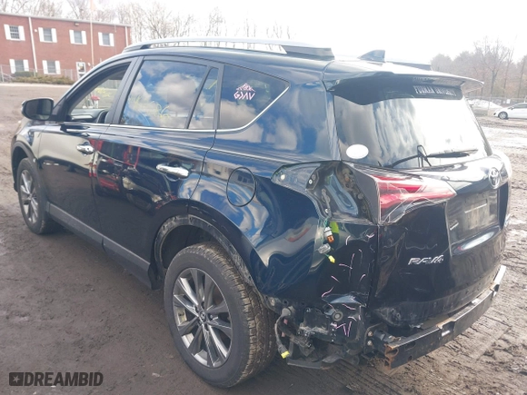 2018 Toyota RAV4 Limited with VIN JTMDFREV9JJ723737, listed as a IAAI auction lot 41462686 with 109,701 mi miles. Bid and sale history available at carsss.com. Image 3.