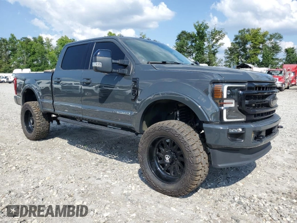 2021 Ford F-250 XL with VIN 1FT8W2BT8MEC50423, listed as a Copart auction lot 66489585 with 43,273 mi miles and Salvage title. Bid and sale history available at DreamBid. Image 4.