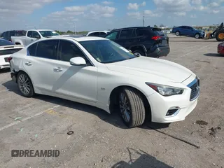 2020 Infiniti Q50 Luxe with VIN JN1EV7AP6LM201462, listed as a IAAI auction lot 42090939 with 50,633 mi miles and . Bid and sale history available at DreamBid. Image 1.