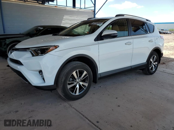 2018 Toyota RAV4 XLE with VIN JTMRFREV4JD254383, listed as a Copart auction lot 53743845 with 46,865 mi miles and Salvage Title. Bid and sale history available at DreamBid. Image 1.