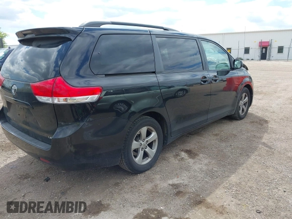 2012 Toyota Sienna LE AAS with VIN 5TDKK3DC1CS270204, listed as a IAAI auction lot 42204971 with 176,849 mi miles and . Bid and sale history available at DreamBid. Image 4.