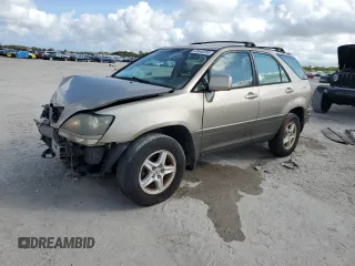 2000 Lexus RX 300 with VIN JT6GF10U3Y0052568, listed as a Copart auction lot 43446205 with 85,312 mi miles and Salvage Title. Bid and sale history available at carsss.com. Image 1.