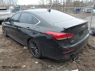 2019 Genesis G80 3.8L with VIN KMTFN4JE5KU320344, listed as a IAAI auction lot 41710605 with 51,232 mi miles. Bid and sale history available at carsss.com. Image 3.