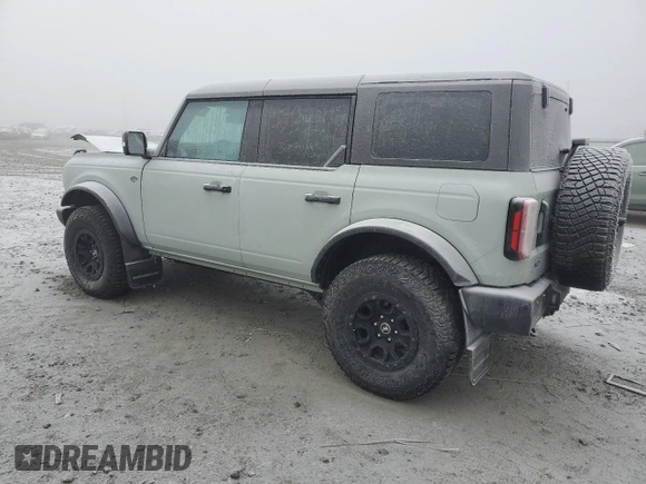 2023 Ford Bronco with VIN 1FMEE5DP5PLB08243, listed as a Copart auction lot 89197225 with 19,079 mi miles and Salvage Title. Bid and sale history available at DreamBid. Image 2.