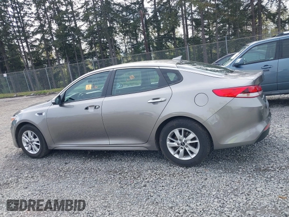2018 Kia Optima LX with VIN 5XXGT4L34JG242597, listed as a IAAI auction lot 41999383 with 1 mi miles. Bid and sale history available at carsss.com. Image 14.