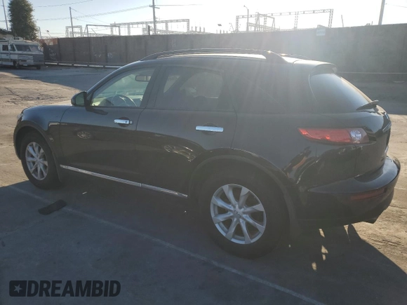 2006 Infiniti FX z VIN JNRAS08W46X203108, wystawiony jako Copart lot #46704545 z przebiegiem 150 293 mil mil oraz Szkoda całkowita • Salvage title. Historia ofert i sprzedaży dostępna na DreamBid. Obrazek 2.