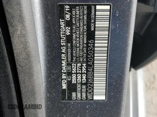 2020 Mercedes-Benz CLS with VIN WDD2J6BB4LA050346, listed as a Copart auction lot 49004765 with 60,785 mi miles and Salvage Title. Bid and sale history available at carsss.com. Image 13.