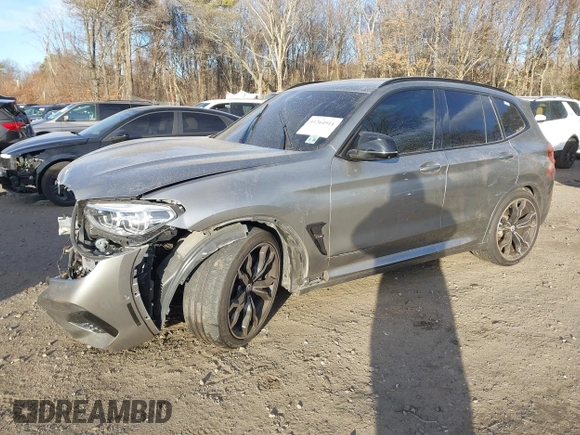 2021 BMW X3 M z VIN 5YMTS0C03M9F05142, wystawiony jako IAAI lot #41264911 z przebiegiem Nie podano mil oraz . Historia ofert i sprzedaży dostępna na DreamBid. Obrazek 2.