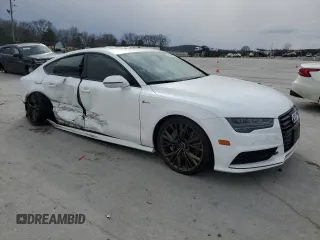 2018 Audi A7 Premium Plus with VIN WAUW3AFC9JN075029, listed as a Copart auction lot 48220215 with 118,740 mi miles and Salvage Title. Bid and sale history available at carsss.com. Image 4.