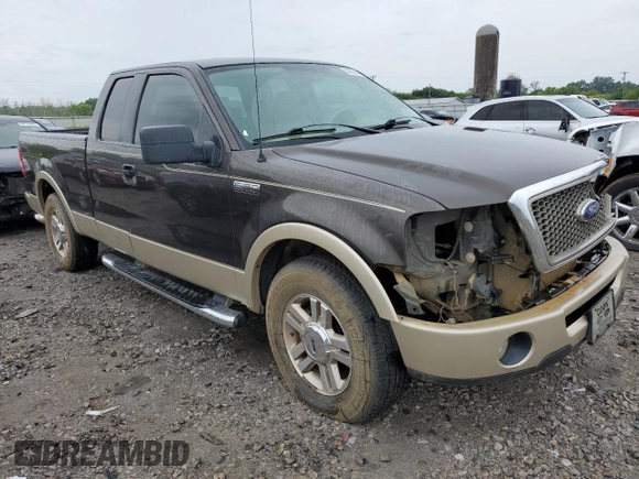 2007 Ford F-150 XL with VIN 1FTPX12VX7NA07463, listed as a Copart auction lot 58837445 with 118,981 mi miles and Salvage title. Bid and sale history available at DreamBid. Image 4.