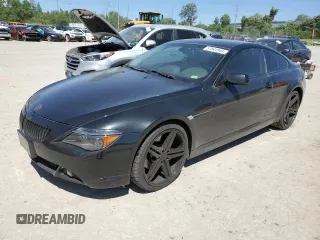 2005 BMW 6 Series 645Ci with VIN WBAEH73445B191713, listed as a Copart auction lot 57841944 with 134,410 mi miles and Clean Title. Bid and sale history available at carsss.com. Image 1.