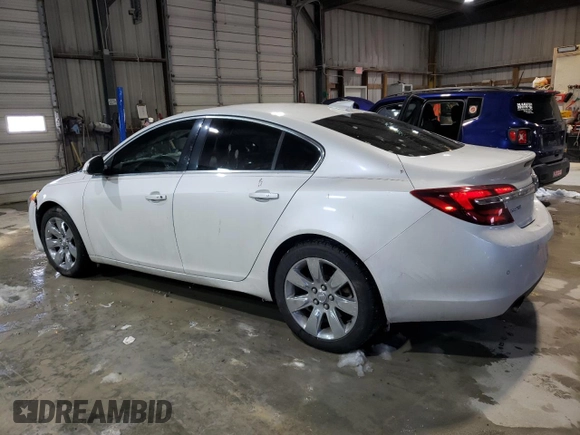 2016 Buick Regal Premium II with VIN 2G4GT5GX9G9126178, listed as a Copart auction lot 46190405 with 87,437 mi miles and Salvage title. Bid and sale history available at DreamBid. Image 2.