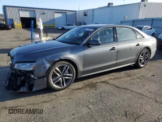 2017 Audi A8 L with VIN WAU44AFD9HN011290, listed as a Copart auction lot 45594565 with 59,720 mi miles and Salvage Title. Bid and sale history available at carsss.com. Image 1.