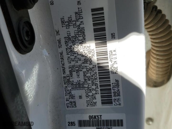 2014 Toyota Tundra 4WD Truck SR5 with VIN 5TFDW5F19EX367152, listed as a Copart auction lot 86096894 with NaN miles and Salvage Title. Bid and sale history available at carsss.com. Image 12.