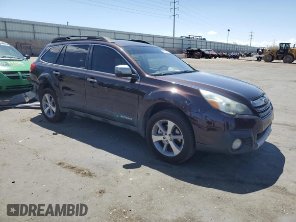2013 Subaru Outback Limited with VIN 4S4BRDSC6D2217197, listed as a Copart auction lot 54395695 with 206,776 mi miles and Salvage title. Bid and sale history available at DreamBid. Image 4.