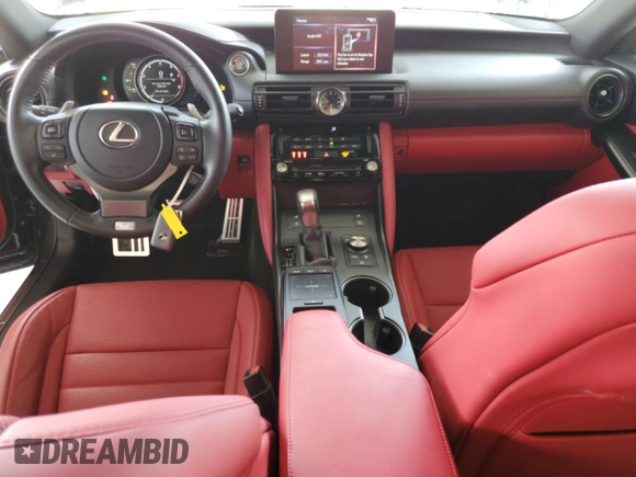 2024 Lexus IS 350 F Sport with VIN JTHGZ1B29R5075495, listed as a Copart auction lot 53697565 with 11,799 mi miles and Salvage title. Bid and sale history available at DreamBid. Image 8.