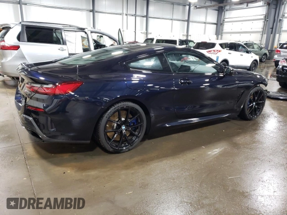 2019 BMW 8 Series M850i xDrive with VIN WBABC4C59KBJ35898, listed as a Copart auction lot 78934204 with 35,112 mi miles and Salvage Title. Bid and sale history available at carsss.com. Image 3.