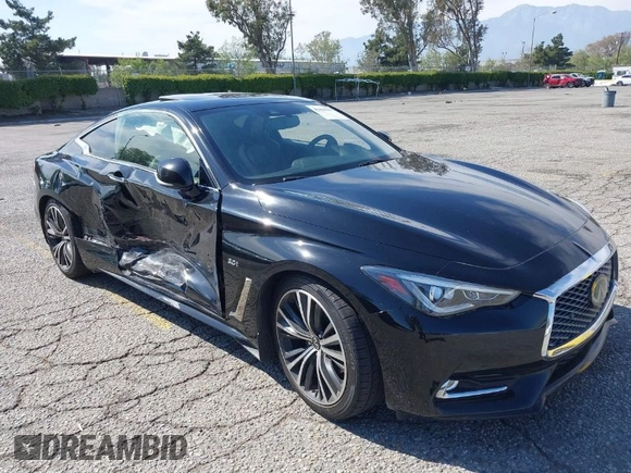 2020 Infiniti Q60 Luxe with VIN JN1EV7EK6LM340201, listed as a IAAI auction lot 42004201 with 26,489 mi miles and . Bid and sale history available at carsss.com. Image 1.