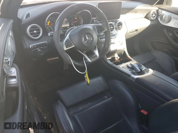2017 Mercedes-Benz C 43 AMG with VIN WDDWJ6EB5HF521833, listed as a Copart auction lot 48008135 with 106,392 mi miles and Salvage Title. Bid and sale history available at carsss.com. Image 8.