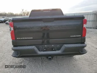 2021 Chevrolet Silverado 1500 Custom with VIN 1GCPYBEK9MZ394709, listed as a Copart auction lot 85477834 with 38,313 mi miles and Salvage Title. Bid and sale history available at DreamBid. Image 6.