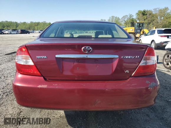 2004 Toyota Camry LE with VIN 4T1BF32K54U066495, listed as a Copart auction lot 52491175 with 149,902 mi miles and Salvage Title. Bid and sale history available at carsss.com. Image 6.