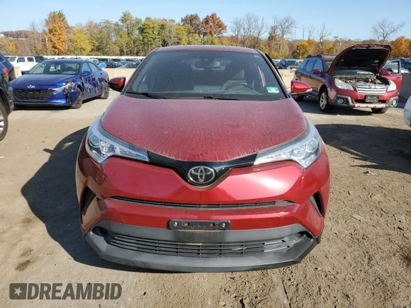 2018 Toyota C-HR XLE with VIN NMTKHMBX7JR046425, listed as a Copart auction lot 76963494 with 19,283 mi miles and Salvage Title. Bid and sale history available at DreamBid. Image 5.