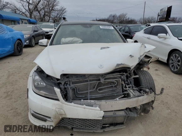 2013 Mercedes-Benz C 250 Sport with VIN WDDGF4HB5DA784854, listed as a Copart auction lot 43953325 with 83,617 mi miles and Salvage Title. Bid and sale history available at carsss.com. Image 5.
