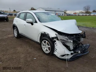2019 Mazda CX-3 Sport with VIN JM1DKDB70K0443216, listed as a Copart auction lot 53196625 with 76,357 mi miles and Salvage Title. Bid and sale history available at carsss.com. Image 4.