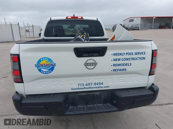 2023 Nissan Frontier S with VIN 1N6ED1CL3PN663398, listed as a IAAI auction lot 41934398 with 27,214 mi miles and . Bid and sale history available at DreamBid. Image 16.