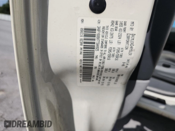 2007 Chrysler PT Cruiser Limited with VIN 3A8FY68807T500925, listed as a Copart auction lot 61154085 with 140,022 mi miles and Salvage title. Bid and sale history available at DreamBid. Image 13.