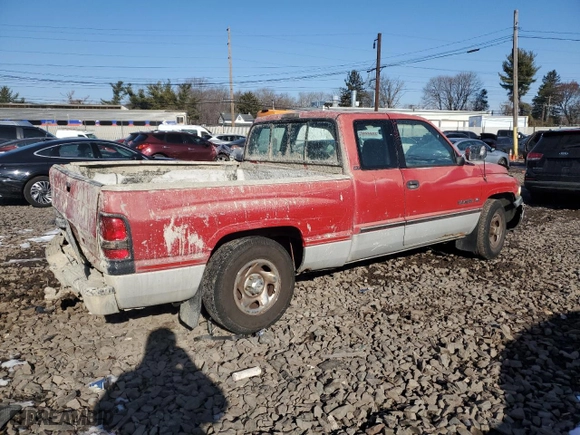 1996 Dodge Ram 1500 with VIN 3B7HC13Y2TG199604, listed as a Copart auction lot 42132025 with 183,774 mi miles and Salvage Title. Bid and sale history available at carsss.com. Image 3.