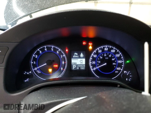 2013 Infiniti G37 x with VIN JN1CV6AR7DM769322, listed as a Copart auction lot 55036765 with 234,023 mi miles and Salvage Title. Bid and sale history available at DreamBid. Image 9.