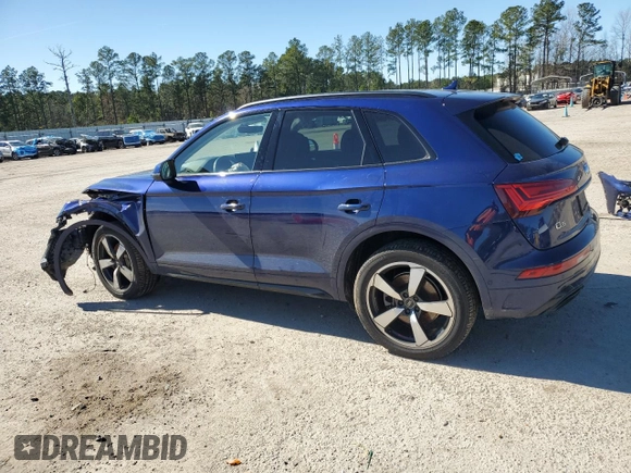 2022 Audi Q5 S line Prestige with VIN WA1FAAFY0N2003089, listed as a Copart auction lot 45195465 with 48,293 mi miles and Salvage Title. Bid and sale history available at carsss.com. Image 2.