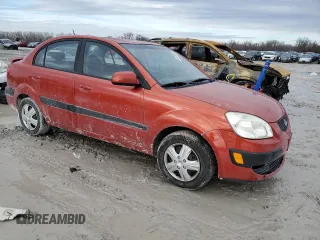 2008 Kia Rio LX with VIN KNADE123486315485, listed as a Copart auction lot 46528395 with 140,976 mi miles and Salvage Title. Bid and sale history available at DreamBid. Image 4.