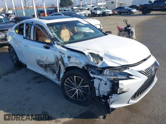 2023 Lexus ES with VIN 58ADA1C1XPU034091, listed as a IAAI auction lot 41490306 with 37,126 mi miles. Bid and sale history available at carsss.com. Image 1.