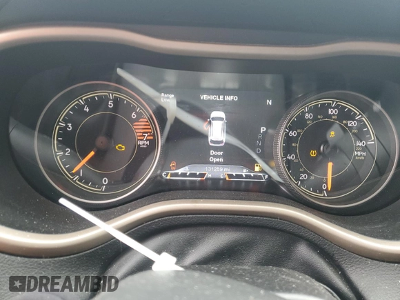 2018 Jeep Cherokee Limited with VIN 1C4PJLDB1JD523613, listed as a Copart auction lot 43543485 with 131,259 mi miles and Salvage title. Bid and sale history available at DreamBid. Image 9.
