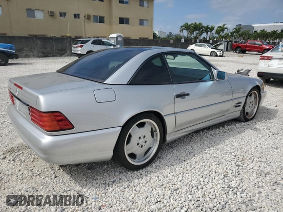 1997 Mercedes-Benz SL-Class with VIN WDBFA67F2VF151123, listed as a Copart auction lot 52703395 with 76,649 mi miles and Non Repairable. Bid and sale history available at carsss.com. Image 3.