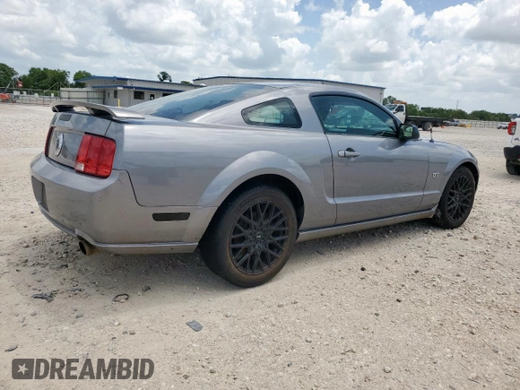 2007 Ford Mustang GT Deluxe with VIN 1ZVFT82HX75230089, listed as a Copart auction lot 61859805 with 209,552 mi miles and Salvage title. Bid and sale history available at DreamBid. Image 3.