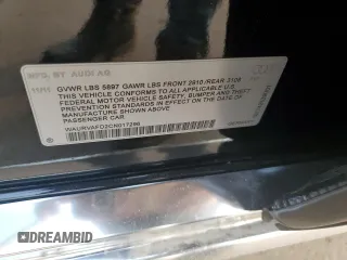 2012 Audi A8 с VIN WAURVAFD2CN017296, выставлен на аукционе Copart как лот 58752005 с пробегом Не указан миль и Чистый • Clean title. История ставок и продаж доступна на DreamBid. Изображение 12.