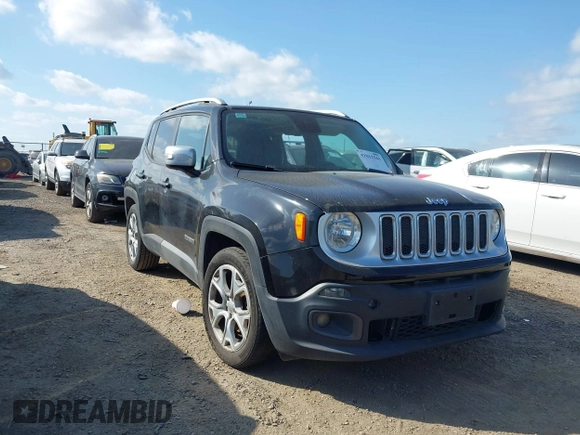 2016 Jeep Renegade Limited z VIN ZACCJADT7GPE30360, wystawiony jako IAAI lot #42012541 z przebiegiem 81 409 mil mil oraz . Historia ofert i sprzedaży dostępna na DreamBid. Obrazek 1.