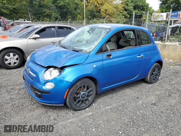 2015 FIAT 500 Pop with VIN 3C3CFFAR0FT582161, listed as a Copart auction lot 71490794 with 88,262 mi miles and Salvage Title. Bid and sale history available at carsss.com. Image 1.