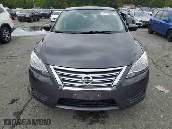 2014 Nissan Sentra SV with VIN 3N1AB7AP0EL616653, listed as a Copart auction lot 56721895 with 119,510 mi miles and Salvage title. Bid and sale history available at DreamBid. Image 5.