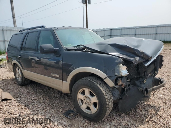 2007 Ford Expedition Eddie Bauer with VIN 1FMFU18537LA87014, listed as a Copart auction lot 57631475 with 219,856 mi miles and Clean title. Bid and sale history available at DreamBid. Image 4.