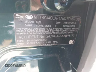 2019 Jaguar XJ Portfolio with VIN SAJWA2G70K8W18172, listed as a IAAI auction lot 41301895 with 13,037 mi miles and . Bid and sale history available at DreamBid. Image 9.