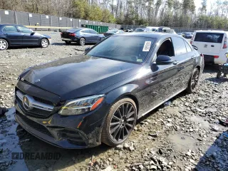 2020 Mercedes-Benz C 43 AMG with VIN 55SWF6EB9LU334120, listed as a Copart auction lot 48083885 with 37,426 mi miles and Salvage Title. Bid and sale history available at carsss.com. Image 1.