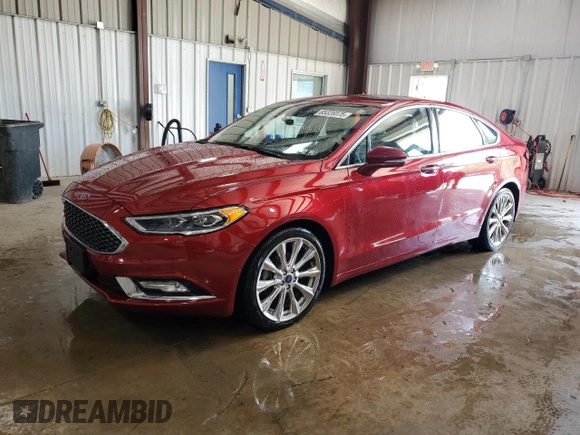 2017 Ford Fusion Titanium with VIN 3FA6P0D97HR186314, listed as a Copart auction lot 65326075 with 49,681 mi miles and Salvage title. Bid and sale history available at DreamBid. Image 1.