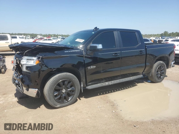 2022 Chevrolet Silverado 1500 LT with VIN 2GCPACED0N1505623, listed as a Copart auction lot 47009305 with 48,485 mi miles and Salvage Title. Bid and sale history available at carsss.com. Image 1.