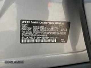 2014 BMW X5 xDrive35i z VIN 5UXKR0C54E0K46819, wystawiony jako Copart lot #54607325 z przebiegiem 135 489 mil mil oraz Szkody całkowita. Historia ofert i sprzedaży dostępna na DreamBid. Obrazek 13.